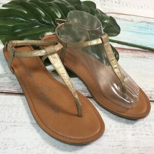 American Rag Gold Sandals